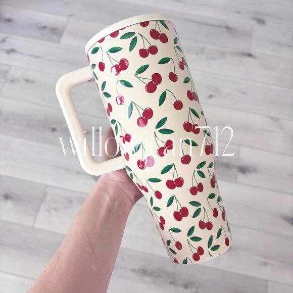 “Cherry" HydroJug 40 oz Traveler Tumbler - Cherries Hydrojug - Picture 4 of 5